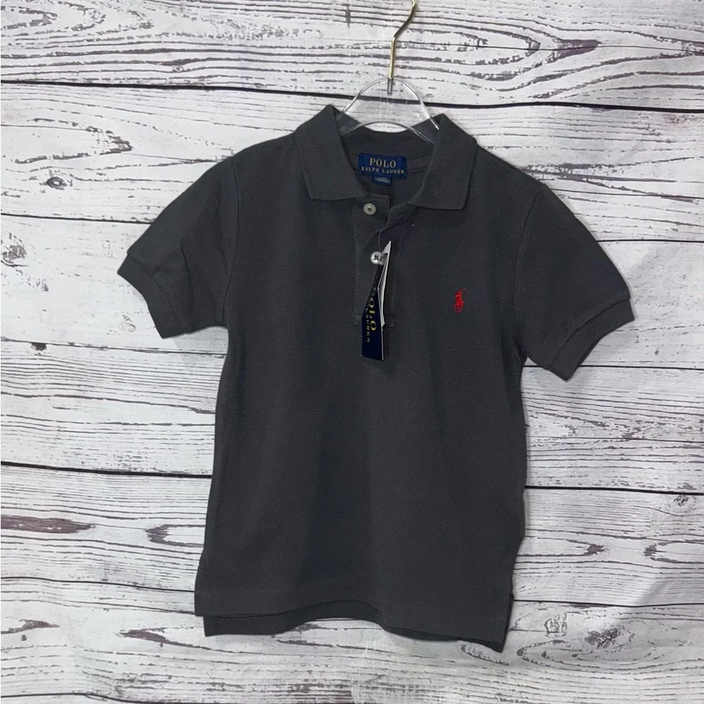 Polo by Ralph Lauren Kids Charcoal Polo Shirt Size 4t